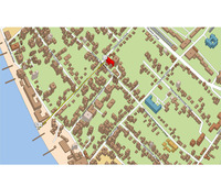 Гостиница "Корсар" на карте Адлера